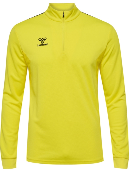 Hummel Authentic Half Zip Sweat - Blazing yellow
